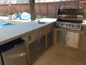 Restored BBQ grill after professional cleaning